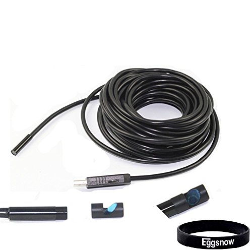 Eggsnow usb borescope endoscope inspection camera - 15m…