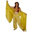 Gold Silk Harem Pants