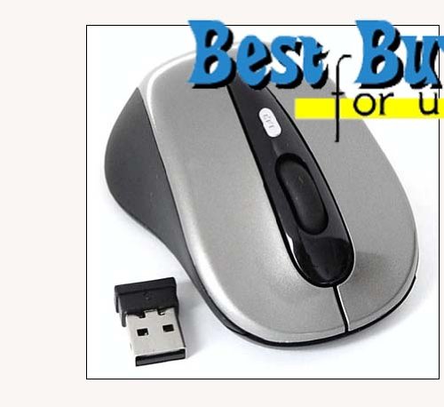 GRAY USB Wireless optical mouse for laptop Dell HP mac SONY apple