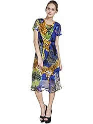 Polyester Cowl Neck Short Sleeves Evening Dress 