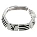 Playboy - Braclet W/ Black Inlay Bunny Chainlink