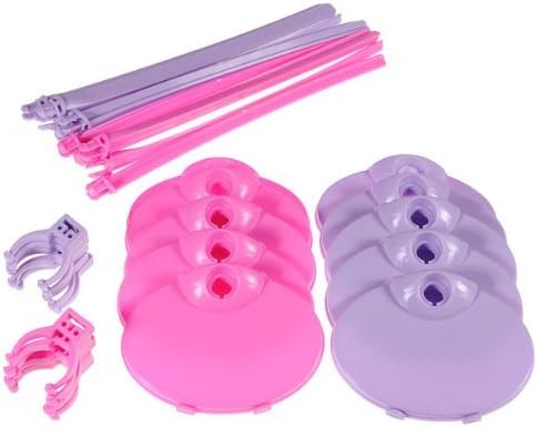 5pcs Barbie Dolls Toy General Stand Support Mannequin Model Display Holder - Pink