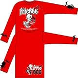 FTTE666　SKATER ロングスリーブTシャツ S（RED）