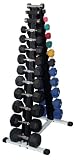 Dumbbell Rack w/ 10 Pairs of Rubber Dumbbells