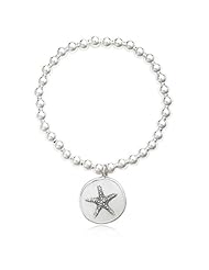 Mother of Pearl Starfish Bracelet in Sterling Silver