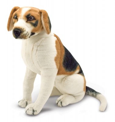 Jumbo Plush Beagle Dog [Customize with Personalized Collar and/or Fragrance]