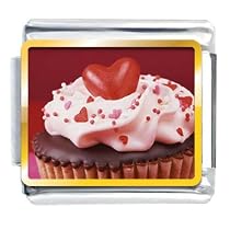 Chocolate Cupcake Love Italian Charms