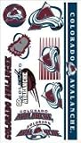 Sporting Goods : Colorado Avalanche Temporary Tattoos Set (Set of 6 Sheets)
