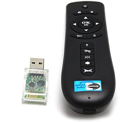 OISOUND 2.4GHz Wireless Gyroscope Fly Mouse 3D Motion Stick Remote Control for PC Laptop Android TV Box TV-Dongle(Black)