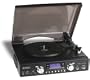 Jensen 3-Speed Stereo Turntable with MP3 Encoding and AM/FM Stereo - JTA-450 (Black)