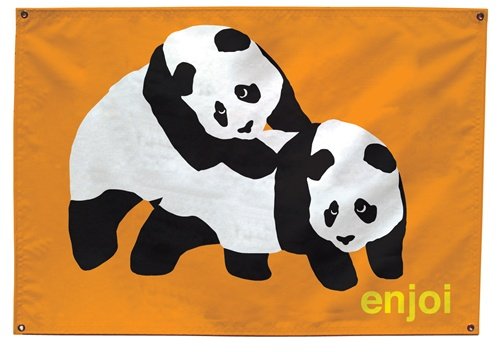Enjoi Skateboards Banner Piggyback Pandas