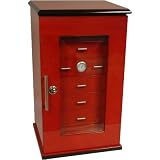 Dolce Sogni 7 Drawer Tower Cigar Humidor in Red