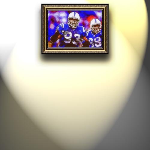 Completely Handpainted American Football Sport Painting, Custom Order FL1888, Oil on Canvas, with Option to Paint Jerry, Brett & Co. from Any Other Favorite Photograph or Picture, Unframed, Size 15'' x 22