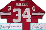 Herschel Walker Georgia Bulldogs Autographed Throwback Jersey with Heisman 82 Inscription