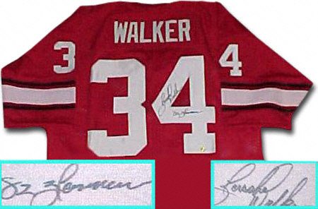 Herschel Walker Georgia Bulldogs Autographed Throwback Jersey with Heisman 82 Inscription