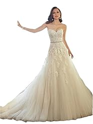 Satin/Tulle Sweetheart Floral Print Applique Backless Beaded Belted Lace-Up  Dress with a Court Train 