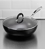 30cm Aluminium Wok with Lid