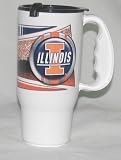 Illinois Fighting Illini Plastic Roadster Travel Mug - N/A