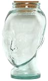 Spanish Recycled Glass Head with Cork Topper 11.25H 128oz