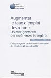 Augmenter le taux d'emploi des seniors (French Edition)