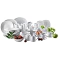 Domestic 921088 Hannah Porzellan Kombiservice 63-teilig, bestehend aus Espresso, Eier- Kaffeebecher, M�slischalen, Giesser, Zuckerdose, Platte