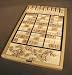 Wooden Sudoku Puzzle Board with Grid