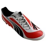 Mens Puma V3 08 i FG Red Firm Ground Leather Football Boots Soccer Boot Size