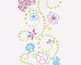Eigenschaften AS-Creation  / 6572-44 Pretty Hot Tapete in blau, grün, pink von AS-Creation als Papiertapete, Flower Power
