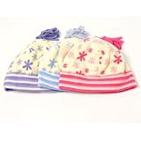 Urban Boundaries - Girl's Reversible Microfleece Knit Beanie: Fits sizes 7-14