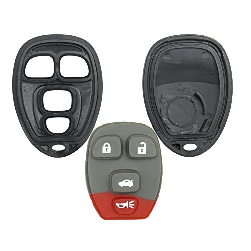 Keyless2Go Replacement for New Shell Case and 4 Button Pad for Remote Key Fob with FCC OUC60270 - Shell ONLY