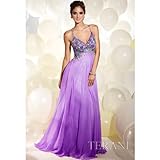 Terani Couture Junior Girls Lilac Size 12 Chiffon Heart Prom Dress Terani Couture Junior Girls Lilac Size 12 Chiffon Heart Prom Dress