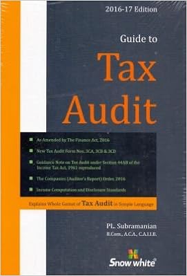 Guide to Tax Audit Book– 2016 Edition