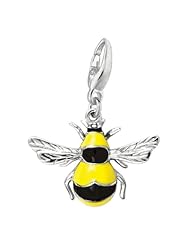 Sterling Silver BUMBLEBEE ENAMEL Charm