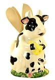 COW KITCHEN UTENSIL JAR HOLDER WITH UTENSILS
