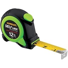 Komelon SL2812 Self Lock 12-Foot Power Tape