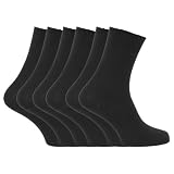 Chaussettes à côtes en pur coton pour femme (lot de 6 paires)