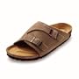 Birkenstock Zurich Suede Sandals - Taupe 41 - Regular