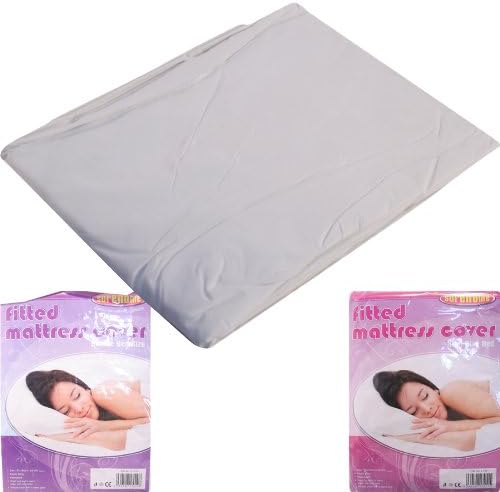 Brand New PVC FITTED MATTRESS PROTECTOR COVER BED SHEET BEDDING CASE DOUBLE KING SIZE (King 152x190 cm)