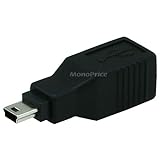 Monoprice USB 2.0 B Female to Mini 5 pin (B5) Male Adapter (104816)