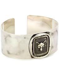 Pyrrha "talisman" Sterling Silver Fox Head Cuff Bracelet