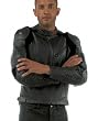 DAINESE TATTOO-YKZ BLACK/BLACK LEATHER JACKET! 50