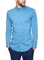 ESPRIT Collection Camisa Hombre (Azul)