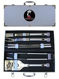 Bergamot CBQ720FPE BBQ Set with Case 8-pc.