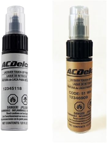 Genuine GM & ACDelco Touch Up Paint Gold WA316N 51U & Clear Top Coat Two 0.5oz Bottle Kit