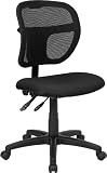 Black Fabric and Mesh Task Chair [WL-A7671SYG-BK-GG]
