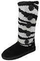 Womens Groove 'Bronx' Knit Micro Suede Boots