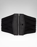 bebe Wide Zipper Corset Belt
