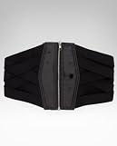 Wide Zipper Corset Belt