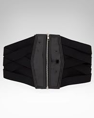Wide Zipper Corset Belt