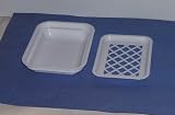 White Plastic Soap Dish with drain